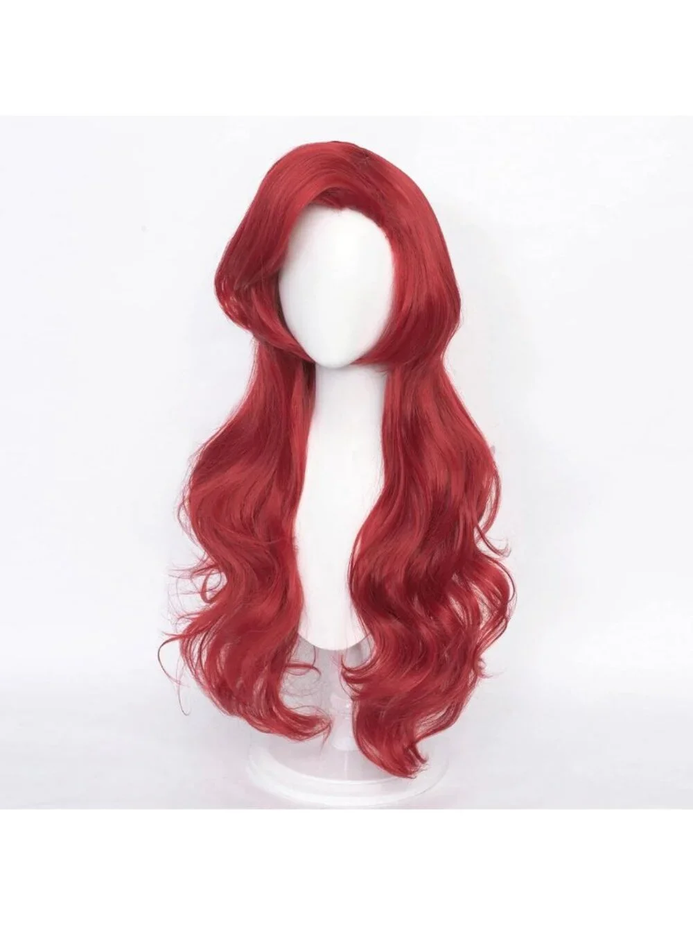 Long Red Curly Mermaid Wig - Body Wave Costume Wig for Halloween & Cosplay + Wig